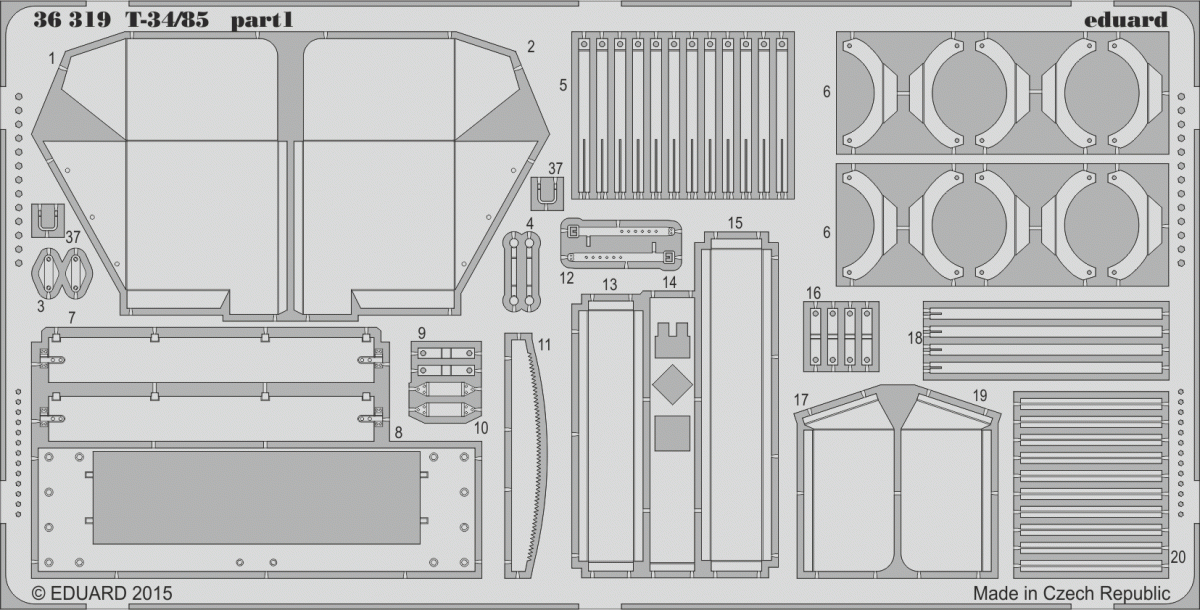 Eduard 36319 T-34/85 1/35 Academy – image 2