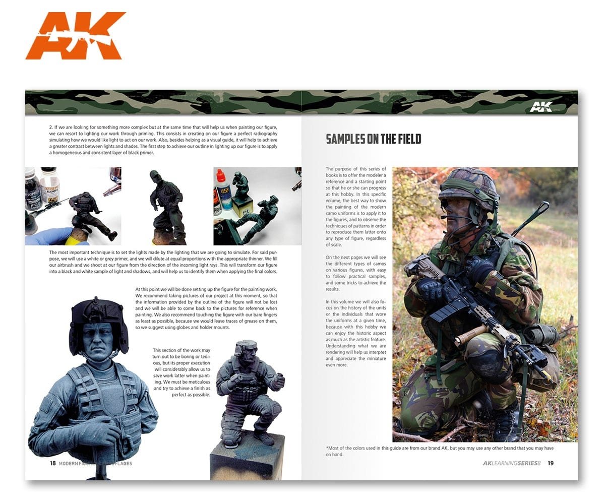 AK Interactive AK247 AK LEARNING 08: MODERN FIGURES CAMOUFLAGES (English) – image 3