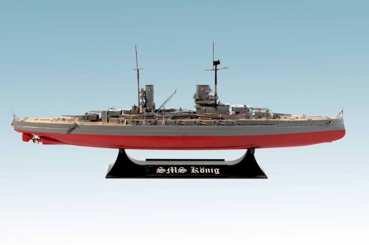 ICM S014 WWI German Battleship König (Full Hull OR Waterline) 1/700 – obrázek 3