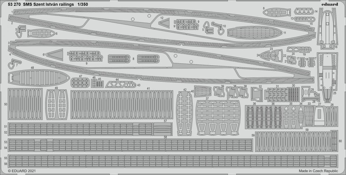 Eduard BIG5362 SMS Szent István TRUMPETER 1/350 – Bild 3