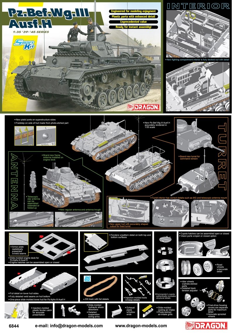 Dragon 6844 Pz.Bef.Wg.III Ausf. H 1/35 – image 2