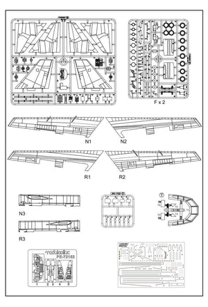 Modelcollect UA72210 B-52G Early Type 1967-1972 in Linebacker II Vietnam war 1/72 – image 12