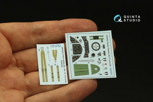 Quinta Studio QD48402 Gloster Gladiator MKII 3D-Printed &amp;amp; colored Interior on decal paper (I Love Kit) 1/48 – immagine 5