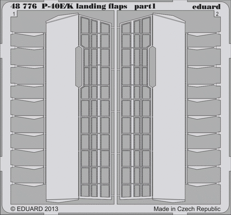 Eduard 48776 P-40E/ K landing flaps 1/48 Italeri – obrázek 2