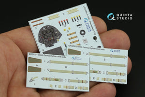 Quinta Studio QD32094 Fi 156C 3D-Printed &amp;amp; colored Interior on decal paper (Hasegawa) 1/32 – image 3