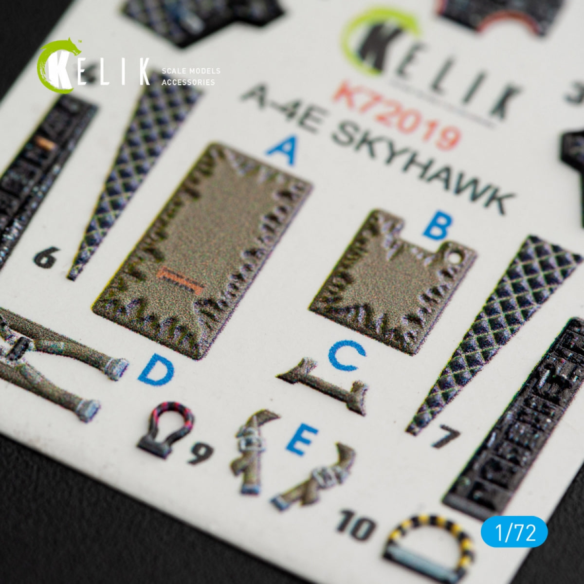 KELIK K72019 A-4E &amp;quot;SKYHAWK&amp;quot; INTERIOR 3D DECALS FOR FUJIMI/HOBBY 2000 KIT 1/72 – immagine 4