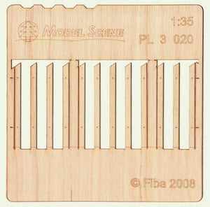 Model scene PL3-020 Wooden fence type 20 Wooden fence 1/35