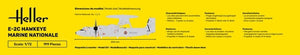 Heller 82302 E-2C Hawkeye Marine Nationale 1/72