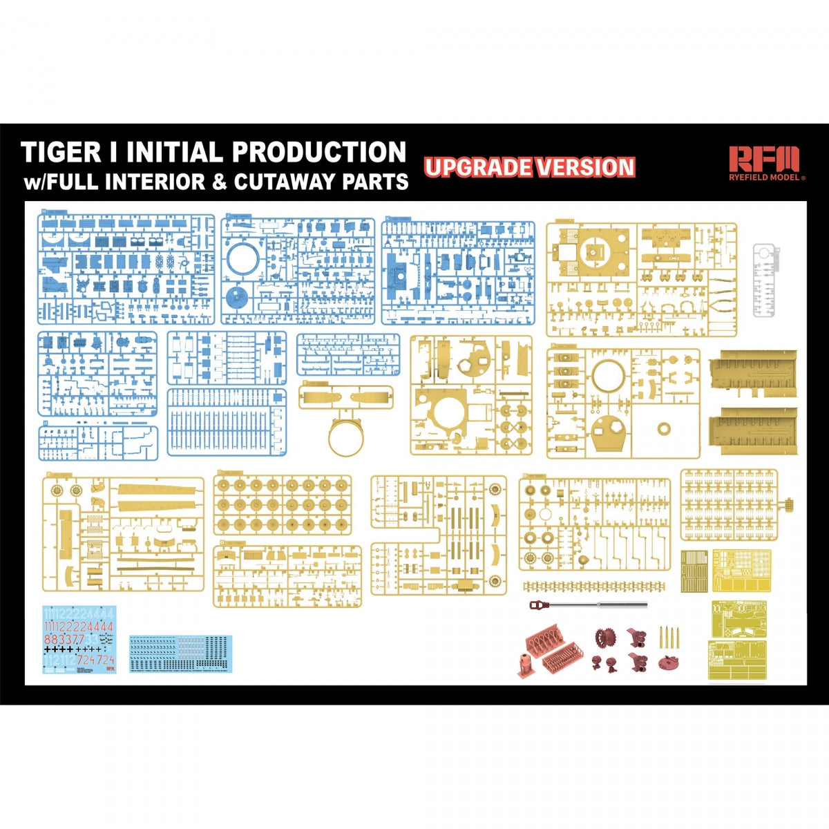 Rye Field Model 5131 Tiger I Initial Production Early 1943 w/ Full Interior Updated Version 1/35 – image 5