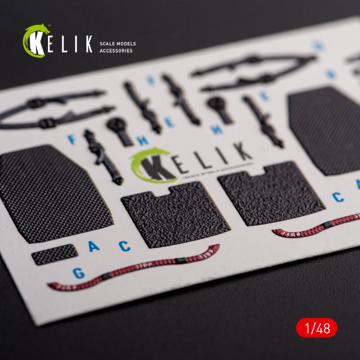 KELIK K48113 UH-60A Black Hawk - Type 1 interior 3D decals for ICM kit 1/48 – image 11