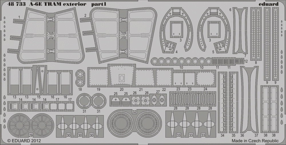 Eduard 48733 A-6E TRAM exterior 1/48 KINETIC MODEL