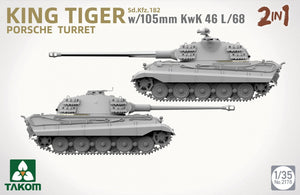 Takom 2178 Sd.Kfz.182 King Tiger Porsche Turret With 105mm KwK 46L/68 - 2 In 1 1/35 – Bild 3
