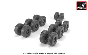 Armory Models AW72506 A400M Grizzly wheels w/ weighted tires 1/72 – image 4