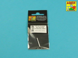 Aber 72L-37 US 105mm Howitzer M4 tank Barrel for M4A3 1/72 – obrázek 3