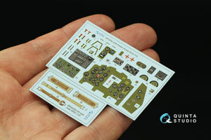 Quinta Studio QD32240 Mitsubishi J2M3 Raiden 3D-Printed &amp;amp; colored Interior on decal paper (Zoukei Mura) 1/32 – obrázek 3