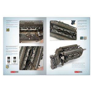 AMMO by Mig Jimenez 6536 SOLUTION BOOK 34 - BLACK EDITION - How to Paint Late WWII RAF Aircraft (Multilingual)