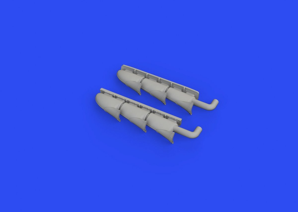 Eduard 648668 Spitfire Mk.V three-stacks exhausts fishtail EDUARD 1/48 – image 3