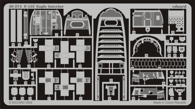 Eduard 49274 F-15C interior 1/48 Hasegawa – image 2