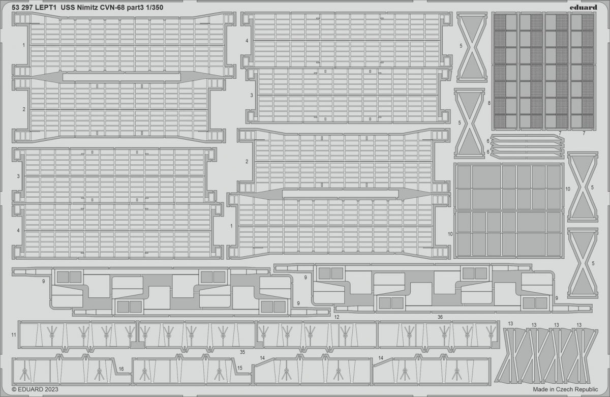 Eduard BIG5369 USS Nimitz CVN-68 PART I Trumpeter 1/350 – Bild 3