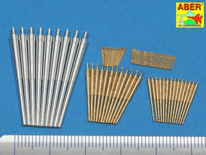 Aber 350L-53 Set of barrels 280mm x 9, 150mm x 12, 105mm x 14, 37mm x 16, 20mm x 32 for German Battleship Scharnhorst (1943) 1/350 – zdjęcie 2