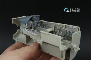 Quinta Studio QD+32252 F-15C PAD-upgraded 3D-Printed &amp;amp; colored Interior on decal paper (Tamiya) (with 3D-printed resin parts) 1/32 – Bild 8