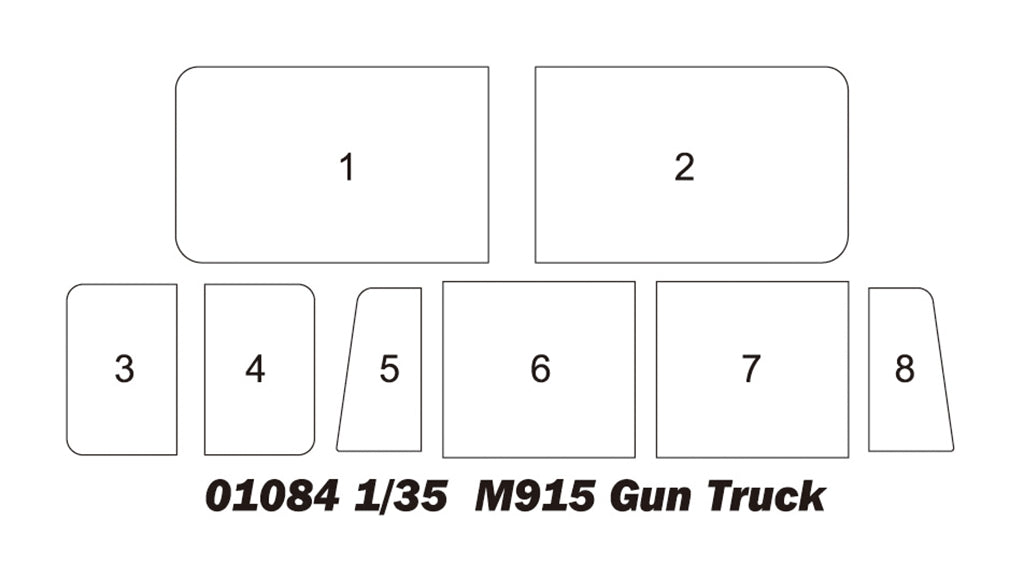 Trumpeter 01084 M915 Gun Truck 1/35 – obrázek 5