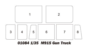 Trumpeter 01084 M915 Gun Truck 1/35 – obrázek 5