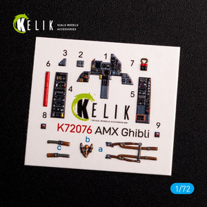 KELIK K72076 Amx Ghibli interior 3D decals for Italeri kit 1/72 – Bild 3