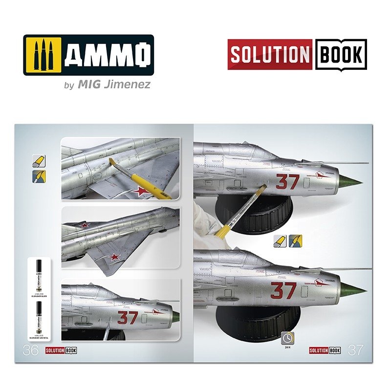 AMMO de Mig Jimenez 6521 Comment peindre du métal nu pour avions - Livre de solutions – image 4