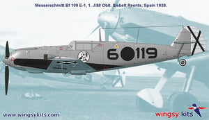 Wingsy Kits D5-09 MESSERSCHMITT Bf 109 E-1 and E-3 Legion Condor 1/48 – image 9