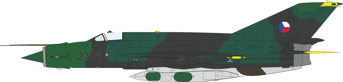 Eduard 2156 Erka - MiG-21 R in the Czechoslovak, Czech, and Slovak Air Forces 1/72
