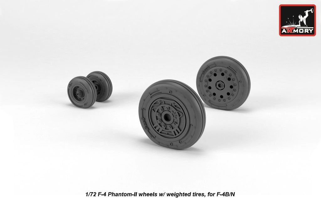 Armory Models AW72328 F-4 Phantom-II wheels w/ weighted tires, early 1/72 – image 3