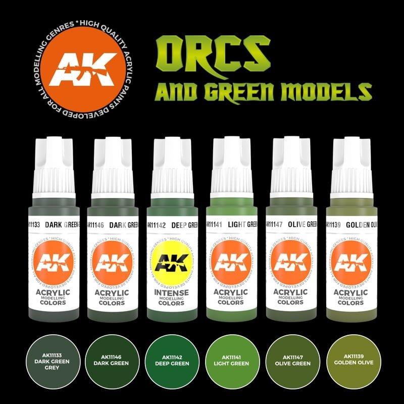AK Interactive AK11600 3G ORCS AND GREEN MODELS – Bild 2