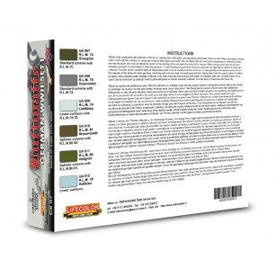 Lifecolor CS07 Acrylic paint set German Aircraft WWII Set 2 6x22ml – obrázek 2
