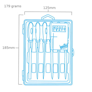 Modelcraft PFL6004 6Pce Needle File Set – obrázek 3