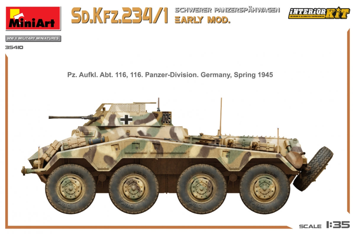 MiniArt 35410 Sd.Kfz.234/1 Schwerer Panzerspahwagen. EARLY MOD. INTERIOR KIT 1/35 – image 17