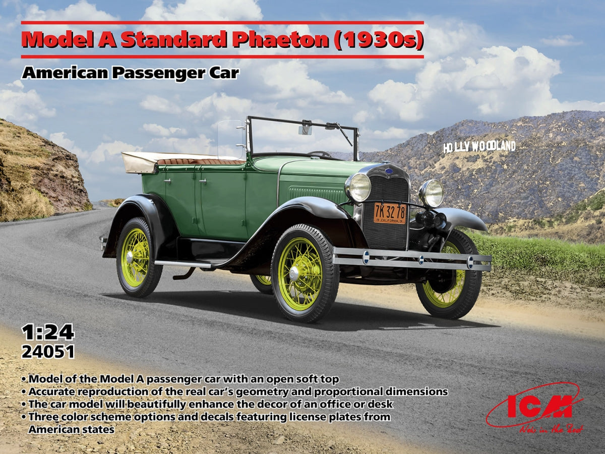 ICM 24051 Model A Standard Phaeton (1930s) American Passenger Car 1/24