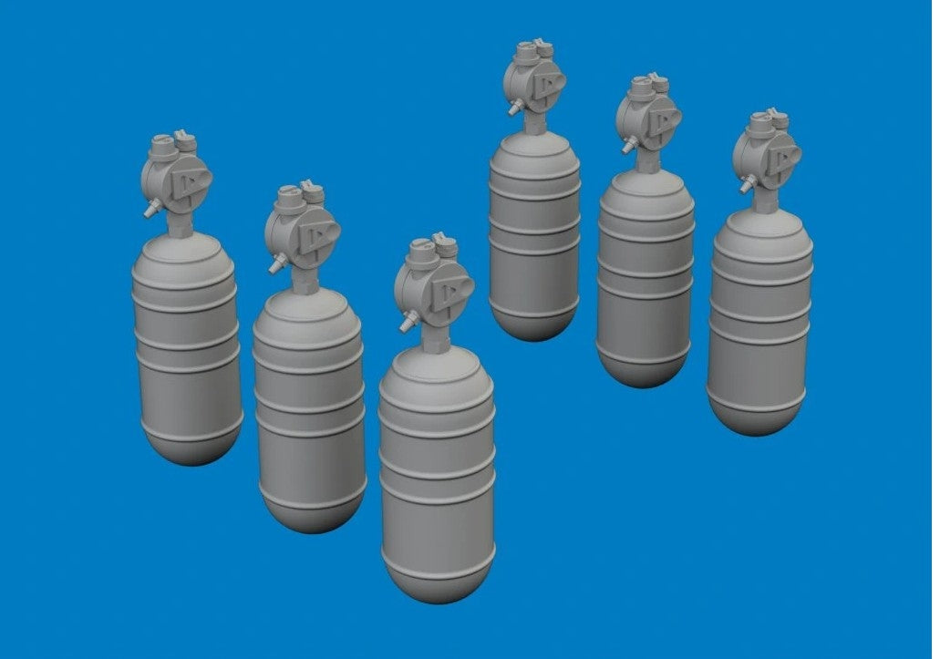 Eduard 672396 WWII USAAF oxygen cylinder A-6 1/72 – image 2