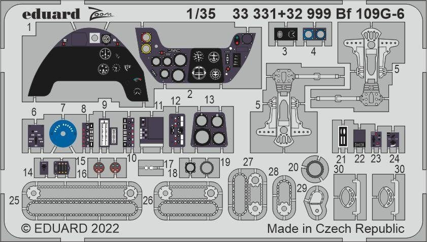 Eduard BIG33145 Bf 109G-6 BORDER MODEL 1/35 – image 3