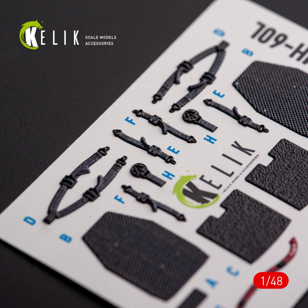 KELIK K48112 MH-60L Black Hawk - interior 3D decals for ICM kit 1/48 – image 4