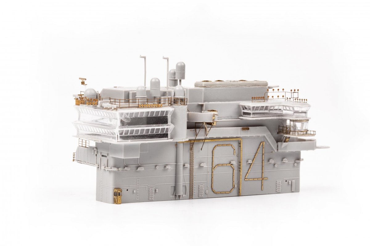Eduard 53285 USS Constellation CV-64 part 5 - island TRUMPETER 1/350 – Bild 4