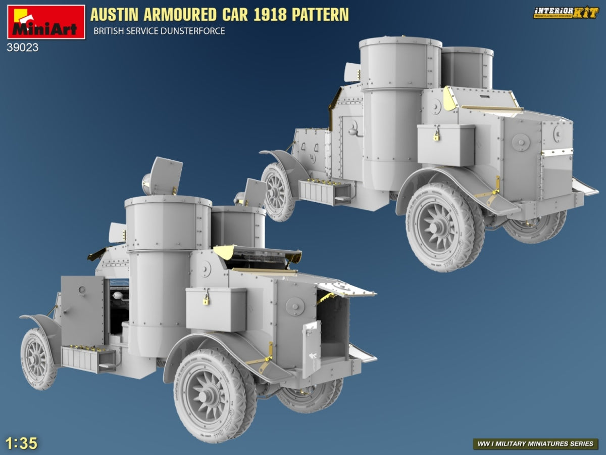 Miniart 39023 AUSTIN ARMORED CAR 1918 PATTERN. BRITISH SERVICE DUNSTERFORCE. INTERIOR KIT 1/35 – obrázek 3