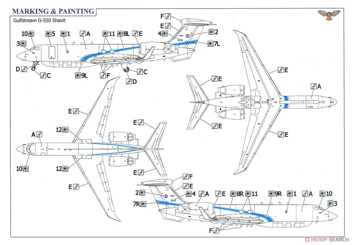 Sova 72018 Gulfstream G-550 Shavit 1/72 – imagen 4