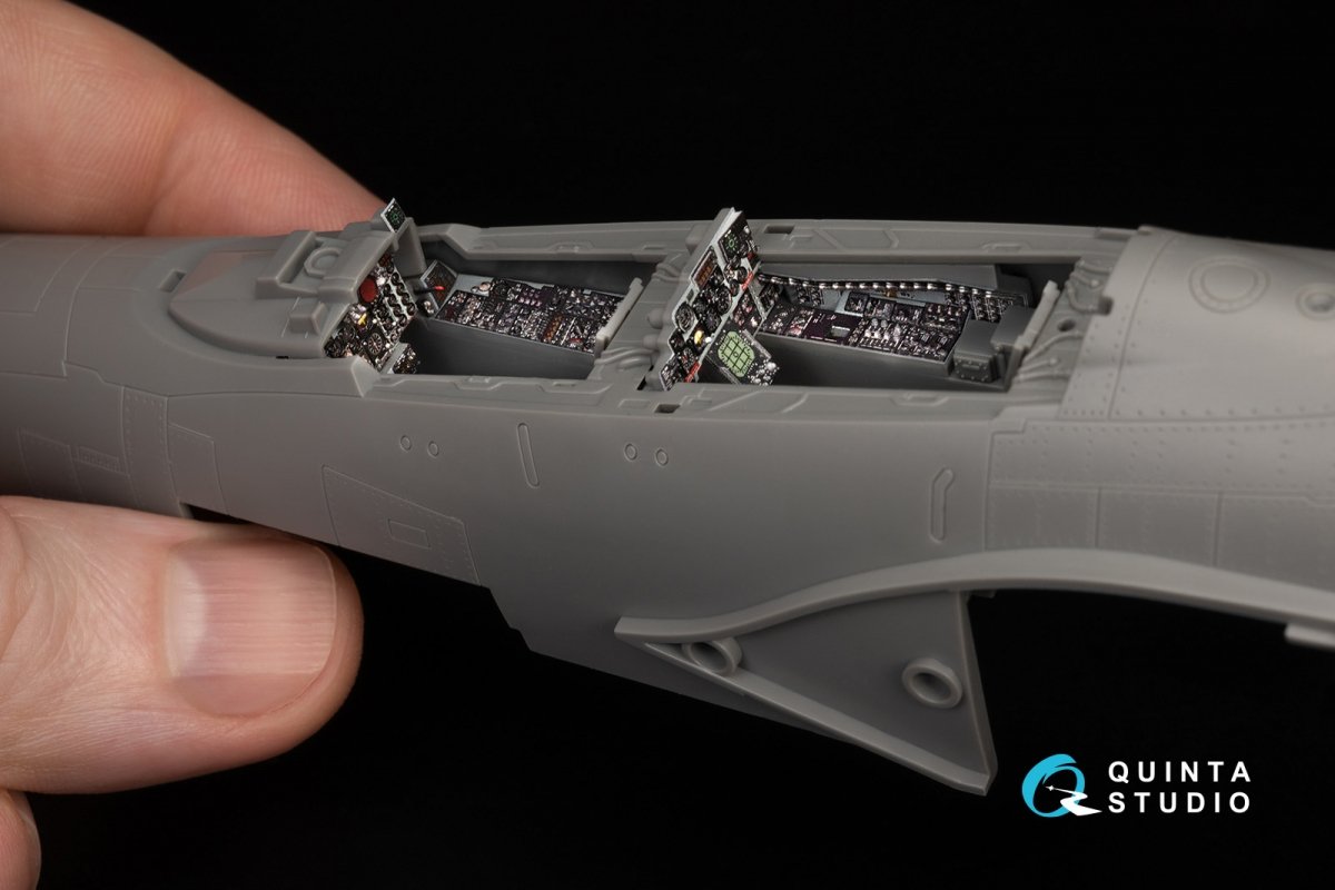 Quinta Studio QDS-48370 F-4E late without DMAS 3D-Printed &amp;amp; colored Interior on decal paper (Meng) (Small version) 1/48 – image 13