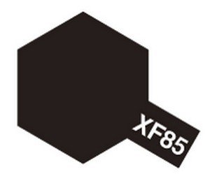 Tamiya XF-85 Rubber Black (81785) Acrylic paint 10ml – obrázek 2