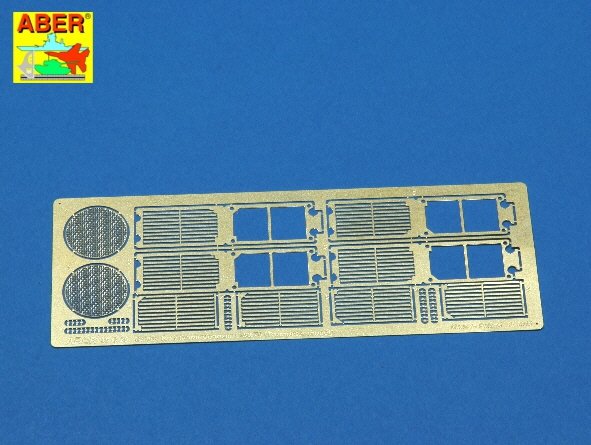 Aber 35G26 Grilles for german tank Standardpanzer E-75 or E-50 1/35