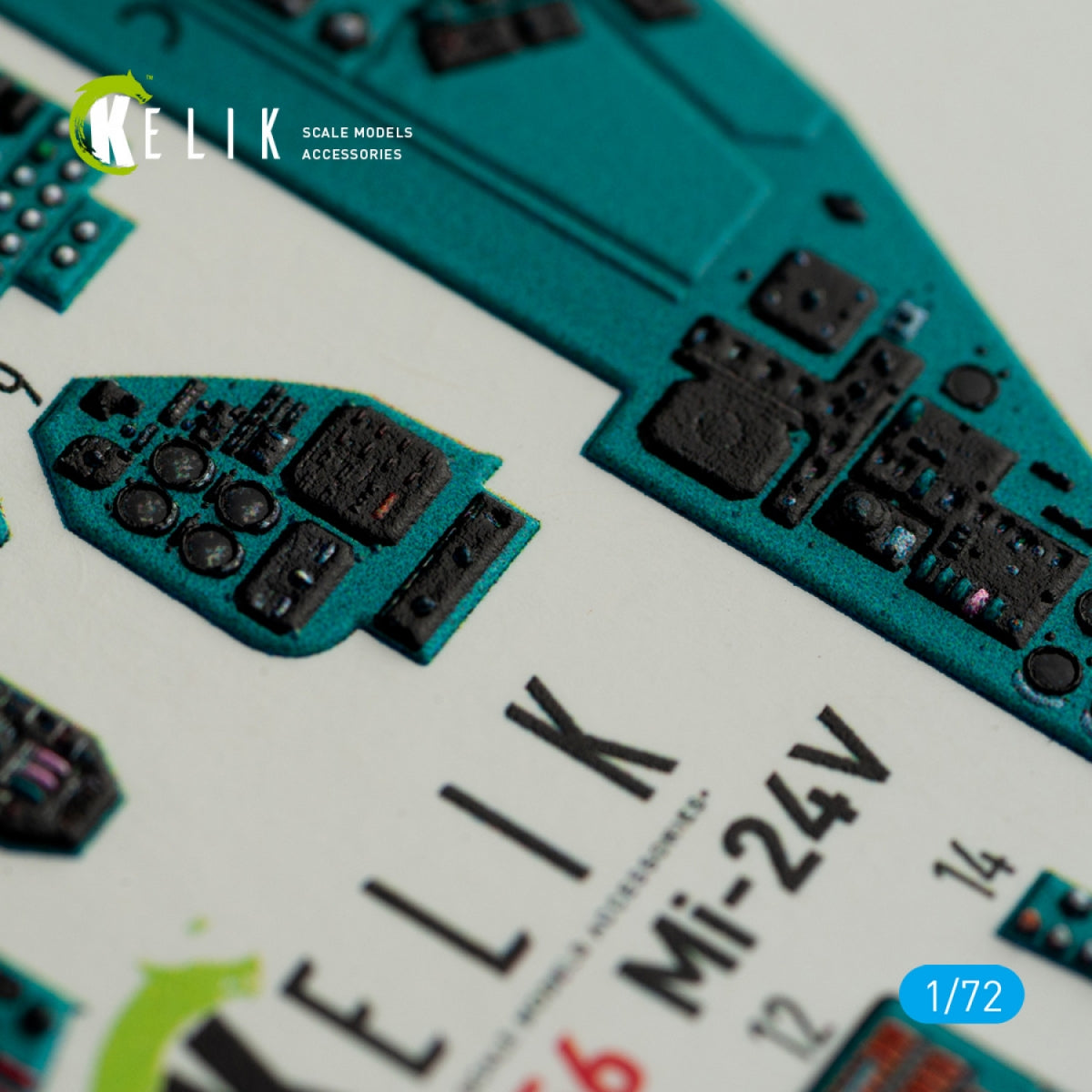 KELIK K72056 MI-24V INTERIOR 3D DECALS FOR HOBBYBOSS KIT 1/72 – zdjęcie 3