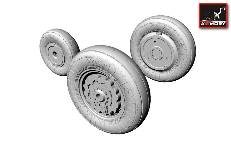 Armory Models AW48008 Sukhoj Su-17/-22 wheels 1/48 – immagine 4