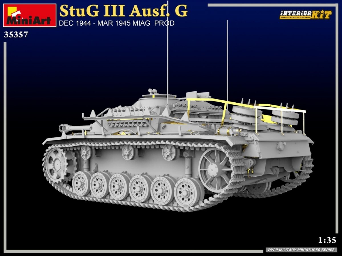 MiniArt 35357 StuG III Ausf. G DEC 1944 – MAR 1945 MIAG PROD. INTERIOR KIT 1/35 – image 9