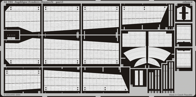 Eduard 35705 Zimmerit Jagdtiger fender 1/35 Dragon